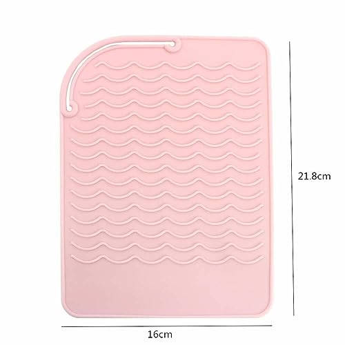 Alfombrilla de silicona resistente al calor para planchas y rizadores miniatura 2