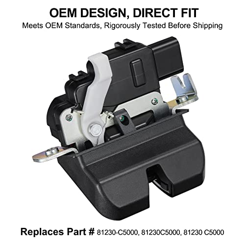 Image of SYERAL Tailgate Latch Assembly Trunk Lid Actuator 81230-C5000 Compatible for Kia 2016-2020 Sorento Replace Liftgate Latch Lock