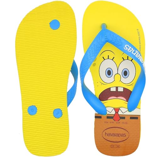 Chinelo Havaianas Top Bob Esponja Cor:Amarelo Citrico;Tamanho:39-40