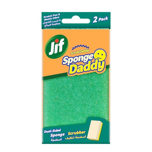 Jif Scrub Daddy Sponge Daddy Dual Side Sponge + Scrub 2 Pieces