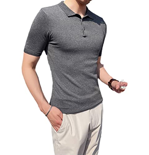 Polo d'été pour homme, idéal en terrasse avec sa soie glacée coupe ajustée