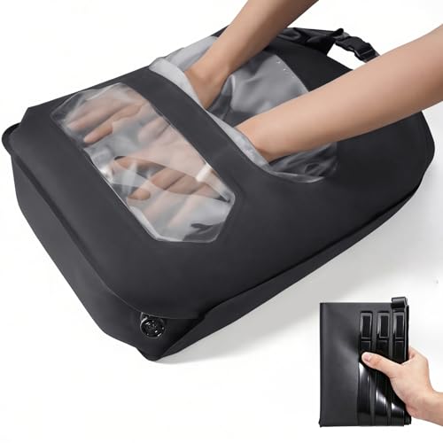 Travel Washing Bag, 2-in-1 Air Valve Design for Separate