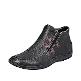 Obermaterial: Leder Rieker Damen L1787 Halbschuhe, Schwarz, 39 EU