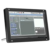 Jopwkuin 7-Zoll-Bildschirmgehäuse für, Touchscreen-Gehäuse Shell-Gehäuse Bildschirm IPS-Touchscreen für -Monitor Touchscreen-Display 7 Zoll(Metallhalterungsschale + 7-Zoll-Display)