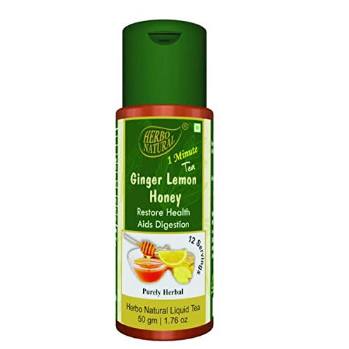 Herbo Natural Ginger Lemon Honey Tea 1 Minute Liquid Tea (50ml pack of 5) (B08CVKYR3Q) Amazon Price History, Amazon Price Tracker