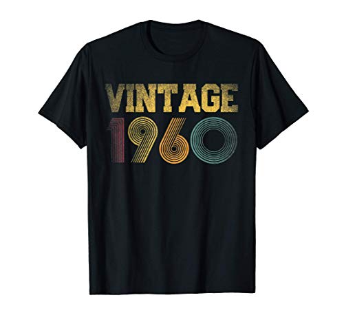 1960 60th Birthday Gift Vintage Retro Men Women 60 Years Old T-Shirt