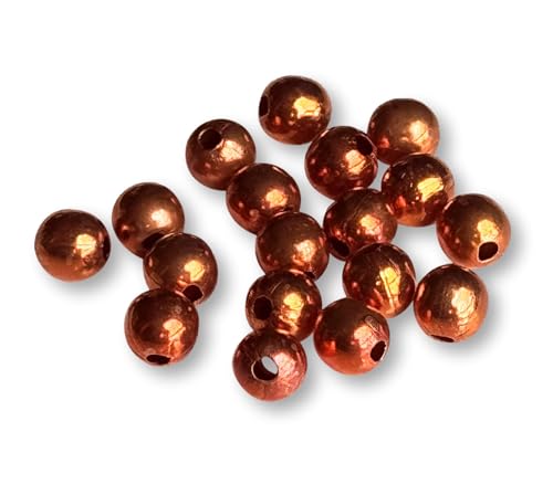 Perles creuses en métal pour la pêche avec finition soignée anti-corrosion