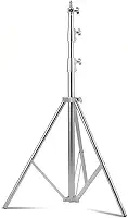 Tripé de Iluminação Profissional Greika FC288 – Aço Inox, 2,8m de Altura – Ideal para Estúdio, Fotografia e Vídeo