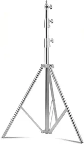 Tripé de Iluminação Profissional Greika FC288 – Aço Inox, 2,8m de Altura – Ideal para Estúdio, Fotografia e Vídeo