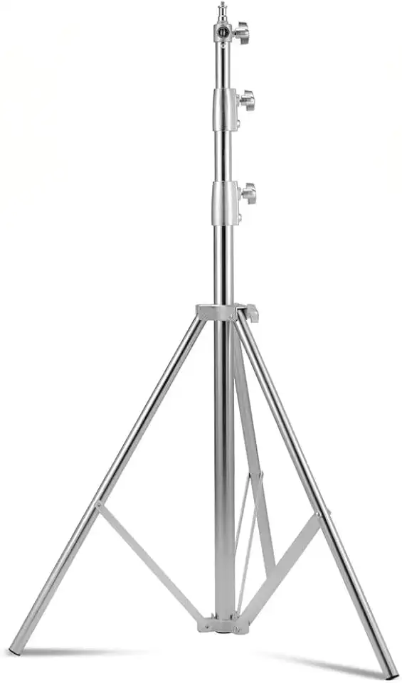 Tripé de Iluminação Profissional Greika FC288 – Aço Inox, 2,8m de Altura – Ideal para Estúdio, Fotografia e Vídeo