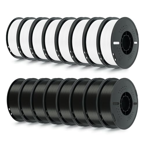 Kingroon PLA Filament, Dual Color Silk PLA Filament 1 Roll, 1kg Spool (2.2lbs), 1.75 mm, Dimensional Accuracy +/- 0.03 mm, Blue Pink