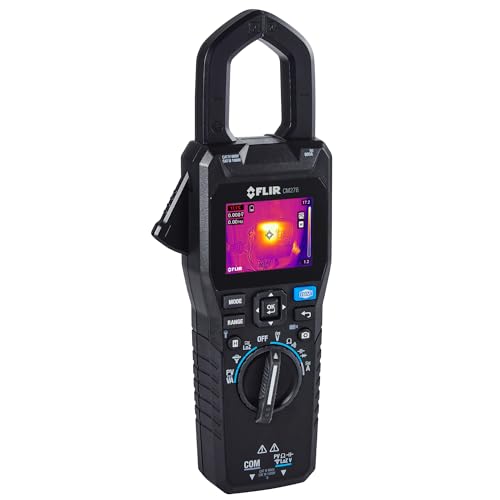 Image of FLIR CM276 IGM Clamp Meter with METERLiNK | Infrared guided measurement, VFD mode, LED worklights, PV DC to 1500V, leads, temp probe, pouch