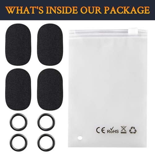 SOULWIT 4 Stück Mikrofon Abdeckung für Astro A10 Gen 1/2, A20 Gen 1/2, A30/A30 Lightspeed, A40 Gen 1/2/TR, A50 Gen 1/2/3/4/5/X Kopfhörer, Schutz Mikrofon Schaum Abdecken Pop Filter Windschutz