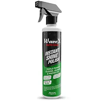 Wavex Instant Shine Spray Polish for Bike & Scooty 350ml | Enhance Shine & Smooth Finish | Useful on Both Metallic & Non-Metallic Surfaces | Spray & Buff