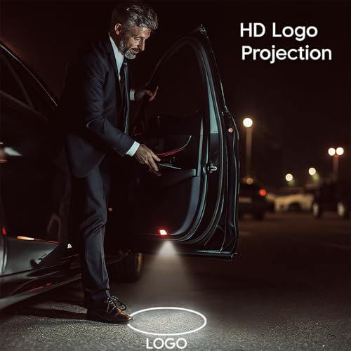 2Pcs Car Door Projector Lights, HD LED Original Logo Light, Car Welcome LED Logo, Door Projector Lights for A/B/C/E/M/ML/G/GL/GLA/GLE/GLS Series - Image 3