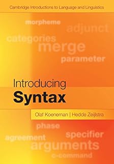 Introducing Syntax (Cambridge Introductions to Language and Linguistics)
