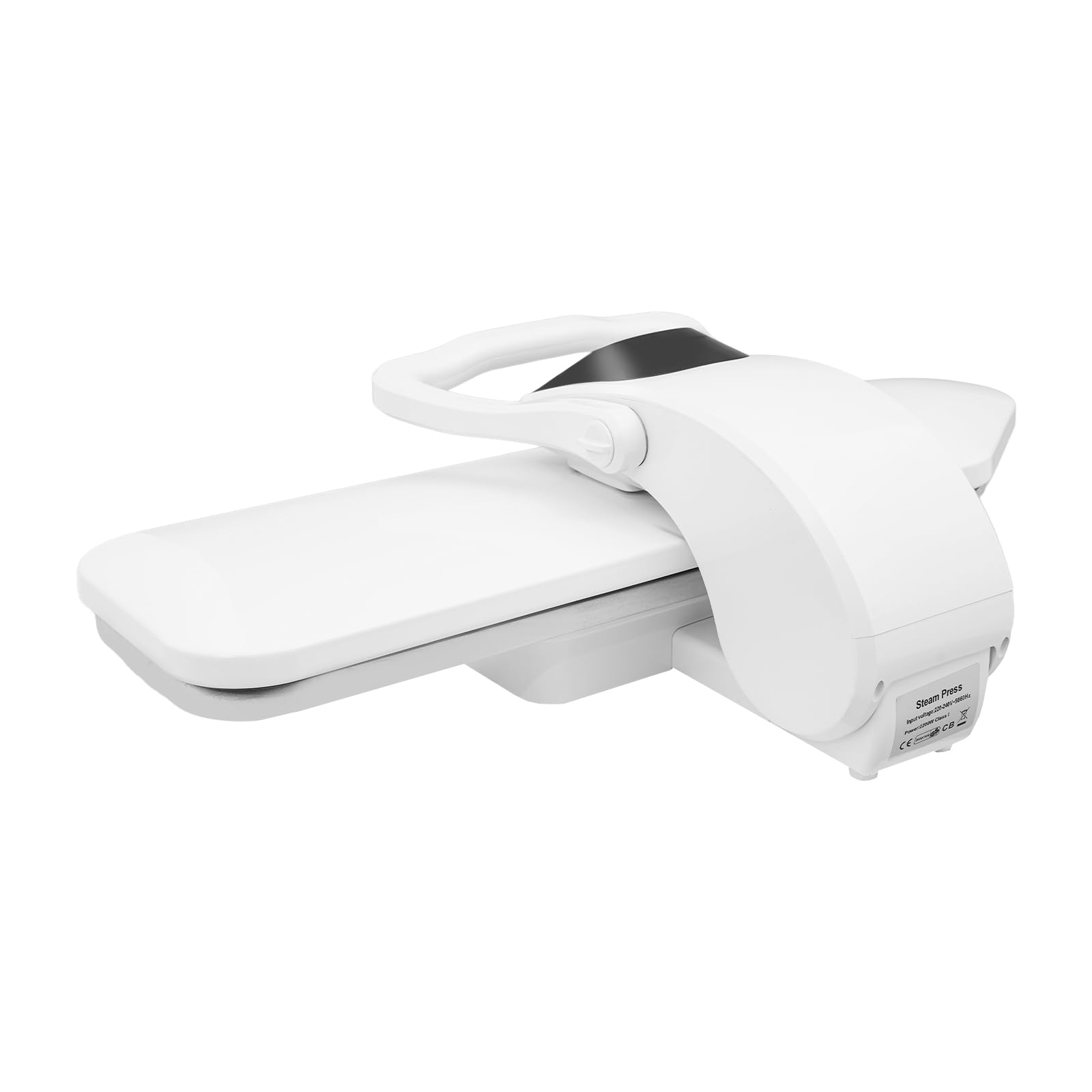 Dampfbügelpresse 2200W, 36 Zoll Bügelfläche, 120g/min Dampf, 5 Stoffprogramme(Nylon/Seide/Wolle/Baumwolle/Leinen), 1L Wassertank, mit Sprühflasche & Bügelkissen für Haushalt & Schneiderei, Weiß