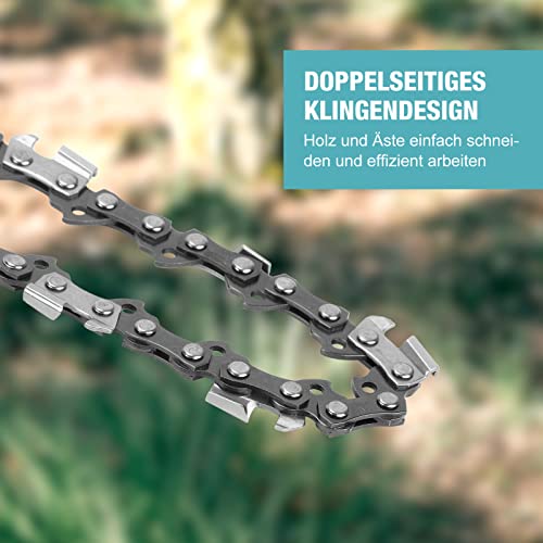 AllRight 4er-Pack Sägeketten 3/8" 1,3 mm 56TG Ersatzkette Kettensägekette für 16-Zoll (40cm) Schiene – Bild 6