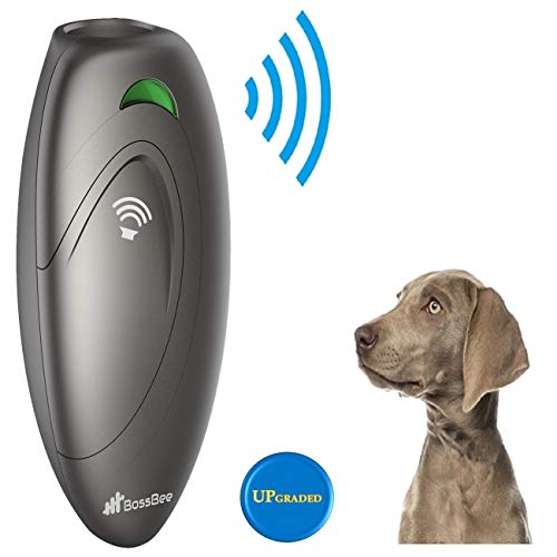 BossBee Ultrasonic Barking Control, Dog bark Control, Bark Trainer, Anti Barking Device, Handheld ultrasonic Dog bark Deterrent with Wrist Strap,No bark Devices,Barking Dog Deterrent,Bark Controller