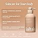 Saltair Body Wash, Santal Bloom 2-Pack. Moisturizing Body Cleanser with Monoi Oil and Cupuacu Butter. Luxury Shower Gel for Women. Vegan, Cruelty-Free Paraben Free. 2x 17oz Pump Bottles