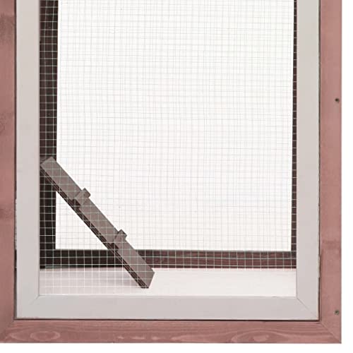 vidaXL Kiefer Tanne Massiv Hühnerkäfig Mokka Hühnerstall Hühnerhaus Hasenstall – Bild 7