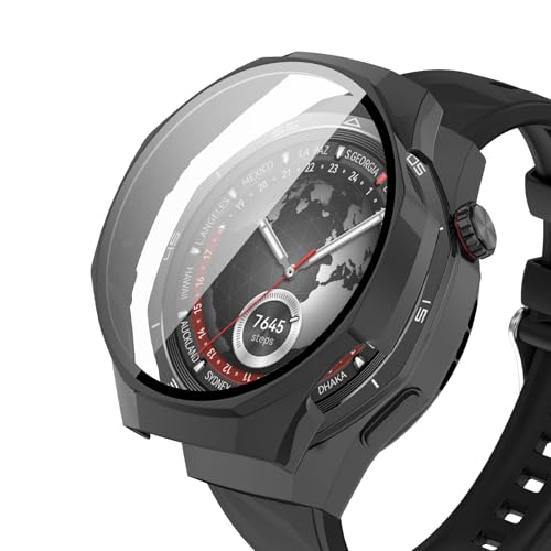 Image of For Huawei Watch GT 5 Pro 1.8 inches (46 mm) Protective Case, Lightweight, PC + Tempered Glass Cover, 9H Hardness, Easy Installation, All-in-One Protection, Scratch Resistant, Shock Resistant