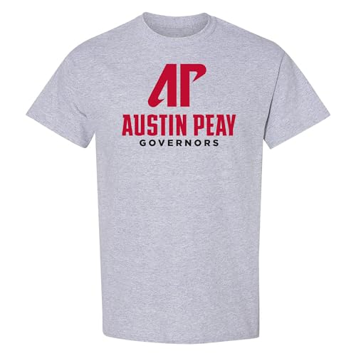 UGP Campus Apparel - AS1121 - Austin Peay Governors Institutional Logo - Sports Team T Shirt - XX-Large - Sport Grey