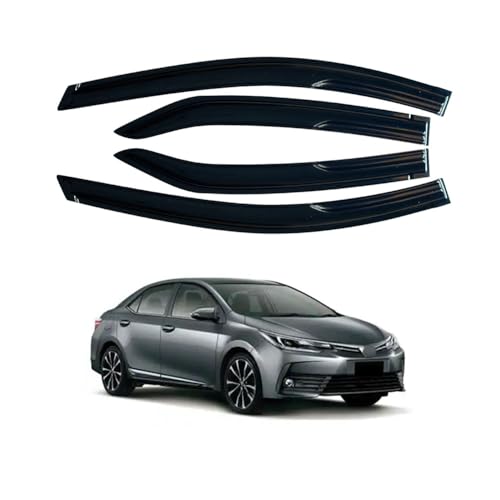 LETINGFAR Window Visors Rain Guards for Toyota Corolla 2014 2015 2016 2017 2018 Accessories, Wind Deflectors Vent Shades for Toyota Corolla