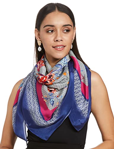 RIVER Namrata Joshipura Premium Designer Women's Digitally Printed Floral Scarf In 100%...