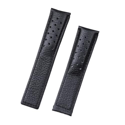 Run Ken 22mm �E�H�b�`�A�N�Z�T���[ TAG HEUER �X�g���b�v MONACO CARRERA ���X�g�o���h ���U�[�E�H�b�`�o���h �u���X���b�g(Black Black Line,22MM WITH LOGO_WITHOUT BUCKLE)