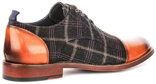 Oden Men's Oxford Toe Check Print Shoe Shoes3