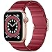 Charlam Compatible con Apple Watch Correa 38mm 40mm 42mm 44mm, Deportivas de Suave Silicona Correas de Repuesto, Compatible con iWatch SE Series 6 5 4 3 2 1, 42mm/44mm, Vino Rojo