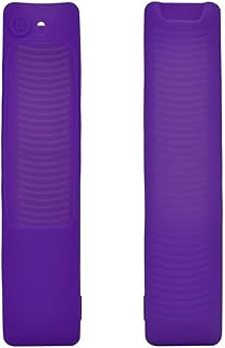 غطاء حماية لجهاز التحكم عن بعد لتلفزيون سامسونج مضاد للضياع والصدمات ومتوهج لجهاز التحكم عن بعد سامسونج سمارت 4 كيه الترا اتش دي بلون ارجواني