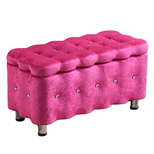 Tabouret de repos multifonction avec coffre et bout de lit capitonné