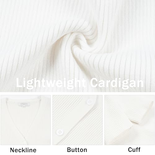 Image of Women's Long Sleeve Ribbed Knit V Neck Button Down Slim Fitted Cropped Cardigan