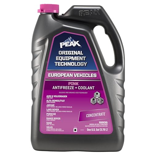 Recall 29936 Coolant Bleeder Hose Replacement - 2016 Volvo XC90 7 PEAK OET Extended Life Pink Concentrate Antifreeze/Coolant for European Vehicles, 1 Gal.