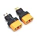 Padarsey No Wires Connector T-Plug Deans Male to XT90 XT-90 Female Conversion Adapter for RC LiPo Battery (2 Pack)