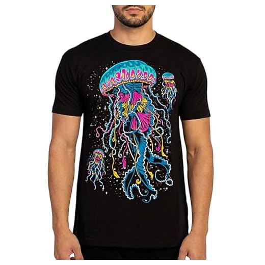 INTO THE AM Luminance Mens Graphic Tee - Cool Novelty Design Crewneck T Shirts for Guys (Black, Large)