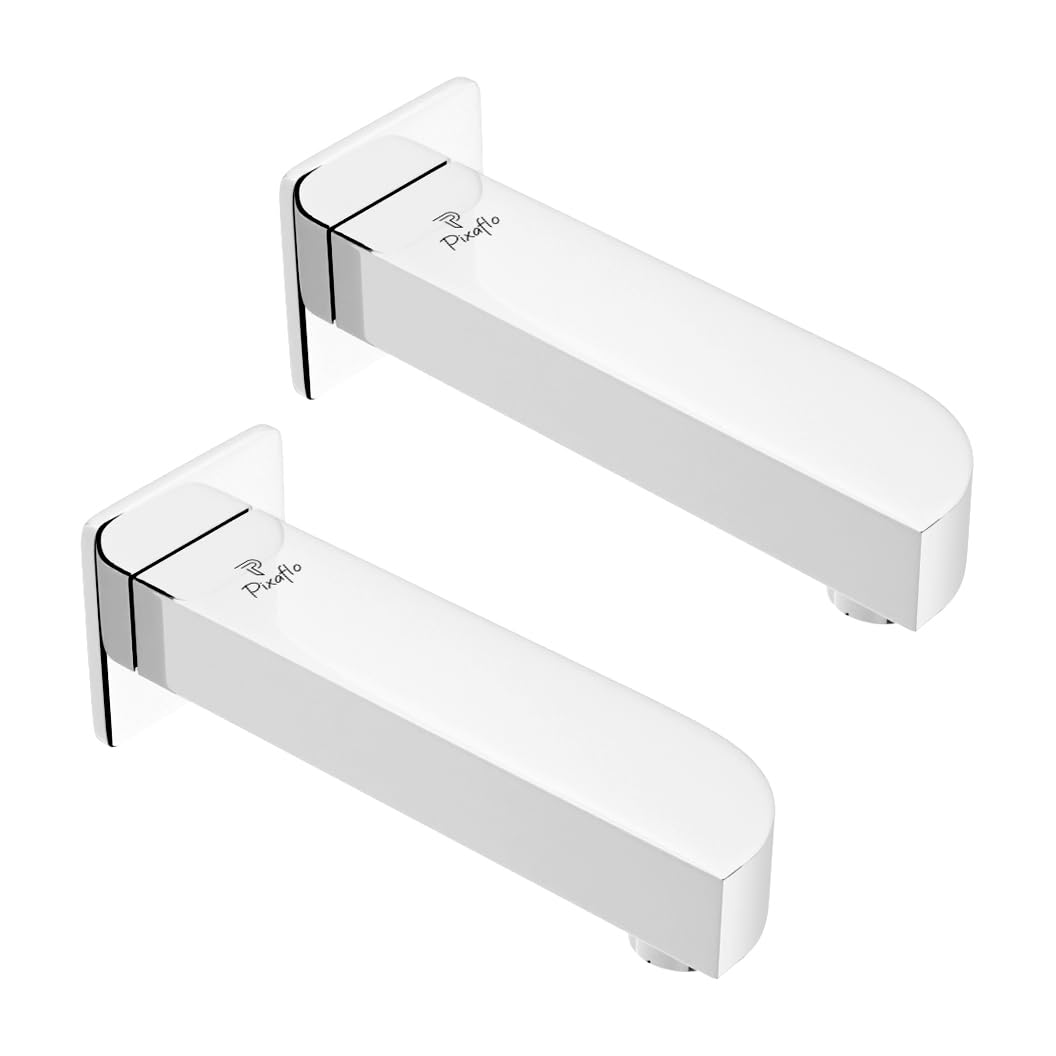 Pixaflo Extant Brass Bath Tub Spout with Wall Flange | Chrome (Pack of 2) (B0CGXG8LJT) Amazon Price History, Amazon Price Tracker