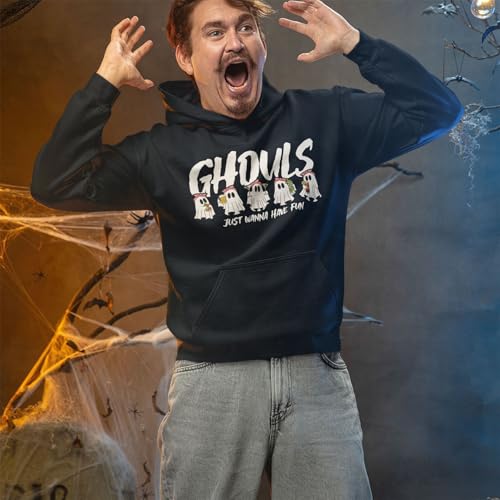 Ghouls Just Wanna Have Fun Hoodie for Halloween, Funny Ghost Hoodie for Women & Men2