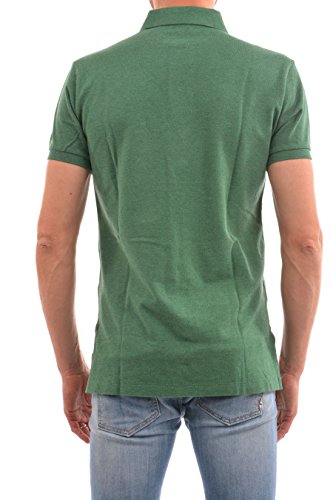 Image of Polo Ralph Lauren Men Custom Fit Mesh Pony Logo Shirt (XXL, Greenhth)