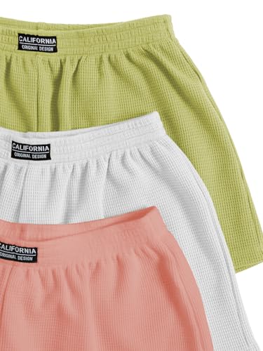 Image of SOLY HUX Women's Summer Shorts 3 Packs Casual Comfy Shorts Sets