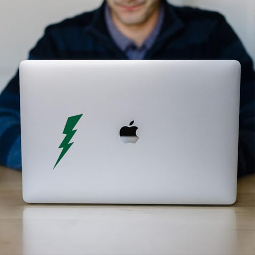 Image of Lighting 1 (Green) (Set Of 2) Premium Waterproof Vinyl Decal Stickers For Laptop Phone Accessory Helmet Car Window Bumper Mug Tuber Cup Door Wall Decoration
