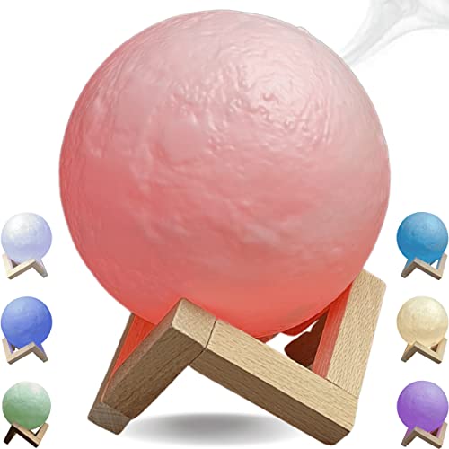 Humidificador Aceites Esenciales, Lámpara Mesilla Led, Gran Capacidad 800ml, Apagado Automático,...