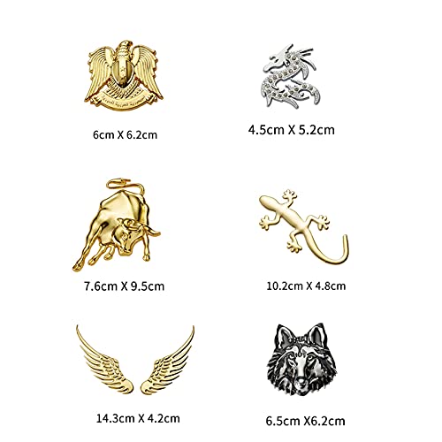 Image of 3D Car Stickers Metal Car Auto Logo Scratch Decal Bumper Funny Sticker Chrome Badge Auto Emblem Self Adhesive Car Styling Motorcycle Decorations Accessories