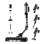 Rowenta X-Force Flex 9.60 Allergie Aspirateur balai sans fil, Filtration Anti-Allergènes, Puissant 100AW, Ultra Léger, Autonomie 45min RH2038WO, Noir / Violet