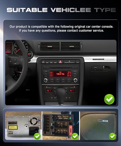 Autoradio Android 15 Audi A4 2004-2008 tactile avec Carplay Bluetooth GPS - 3