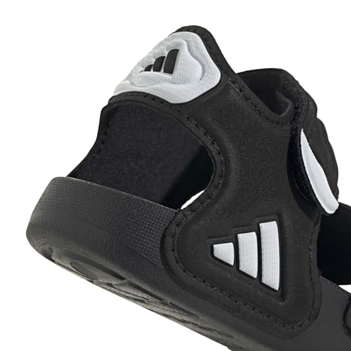 Adidas Unisex - Bimbi 0-24 Adilette Sandal 2 Sandals Infants, Core Black/Core Black/Ftwr White, 23 Eu - 5