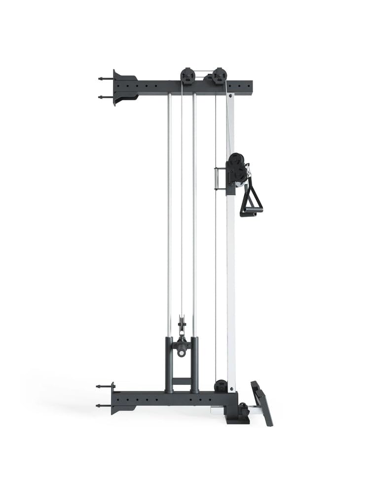 ATLETICA R8-Kabelzug Plate Loaded | 221 cm hoch, 52 kg schwer, Bis 450 kg belastbar, 34fach höhenverstellbar, einzeln, als Paar oder am Rack