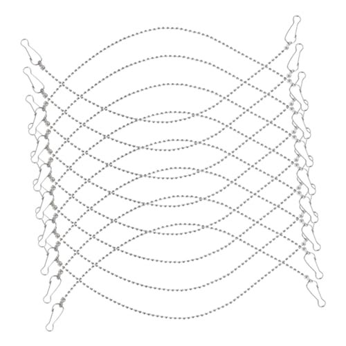 KICHOUSE 24pcs Metal Hanging Chains Plant Hangers Hooks for Garden Decor Indoor/Outdoor Use Solid Material Multi-Purpose Chain Hooks for Signs Billboards Lanterns